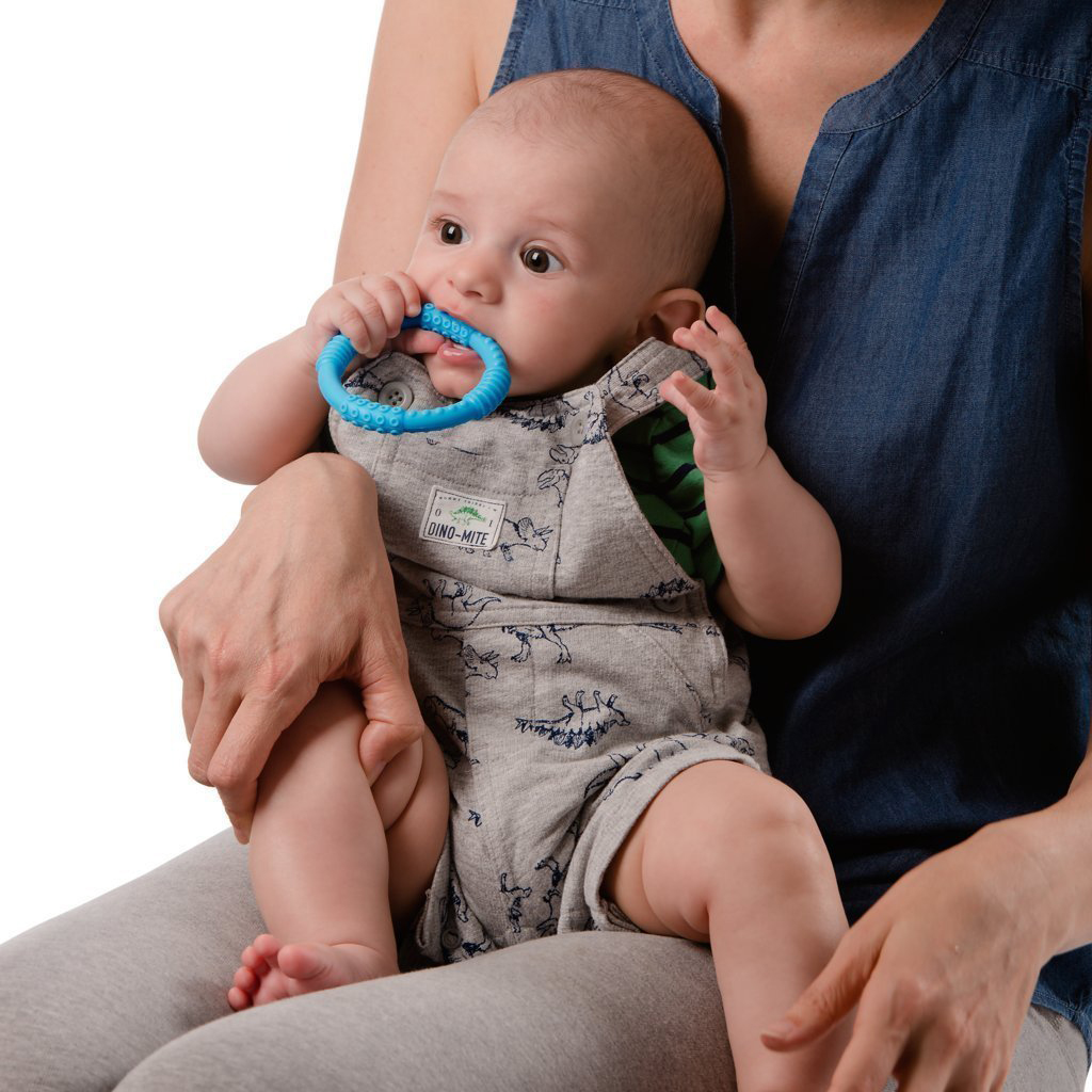 Anneaux De Dentition Bébé 4pcs - Silicone Alimentaire - Réfrigérant - Vicloon